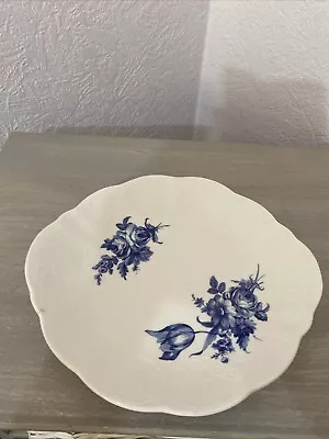 Buy Vintage Fine Bone China Crown Embossed Blue Flowers Staffordshire Bowl • 9.99£