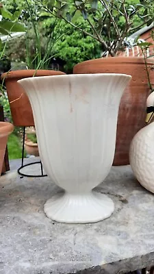 Buy Beswick Cream Fluted Vase (702-4) Art-deco Vintage  • 15£