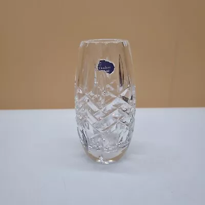 Buy Royal Doulton Cut Glass Barrel Vase Crystal 5  Home Decor • 14.50£
