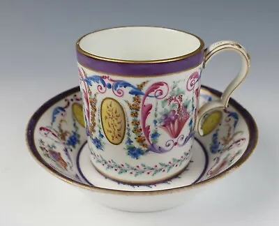 Buy Sevres 1790 Gobelet Litron Cup & Saucer Arabesque And Fruit Antique Porcelain • 2,516.37£