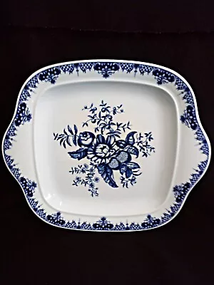 Buy Royal Worcester  Hanbury Serving Cake Plate England Blue Floral • 8£