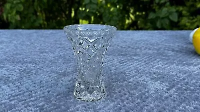 Buy Small Vintage Cut Glass  Bud Vase • 4.99£