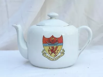 Buy Vintage Crested Ware Teapot Porthcawl Victoria Brand  Austria • 24.99£