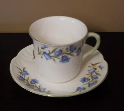 Buy Crown English Fine Bone China Tea Cup And Saucer Staffordshire Bluebell • 6.51£