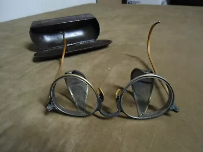 Buy Vintage 1930's Safety Goggles AO Steampunk Motorcycle Glasses Industrial Clear • 19.42£