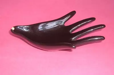 Buy Hornsea   Fauna  Novelties  Black Hand Bon-Bon Dish  A/F Very Rare  (2225) • 14.99£
