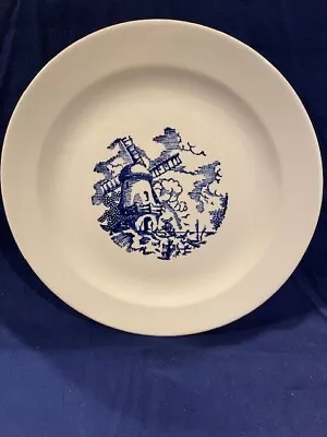 Buy GREAT Vintage Royal China USA Old Dutch Windmill 12”Serving Platter White W/Blue • 23.29£