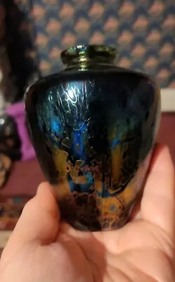 Buy Royal Brierley Iridescent Small Art Glass Lovely Vase. • 23£