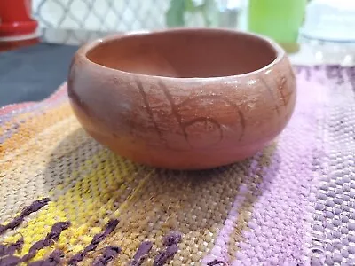 Buy Old Southwest Pueblo Native American Indian Red Clay Pottery Small Bowl 5 X 2.5  • 46.59£