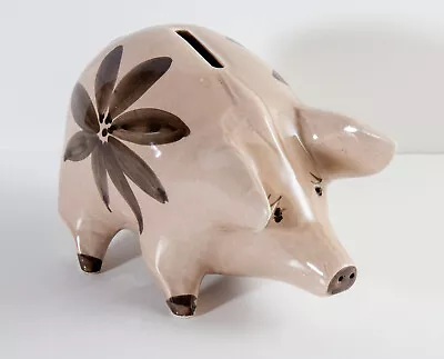 Buy Vintage 1970s David Sharp Rye Pottery Money Box Pig / Piggy Bank, Hand Painted • 25£