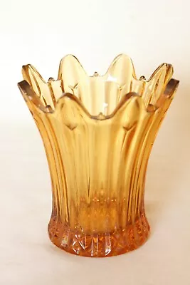 Buy Art Deco Amber Glass Celery Vase By Sowerby • 10.99£