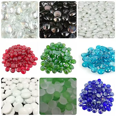 Buy Decorative Glass PEBBLES Beads Vase Nuggets Home WEDDING Display Craft STONED® • 5.75£