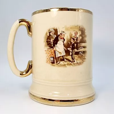 Buy Vintage Arthur Wood Pottery Charles Dickens Mary & Oliver Old Scenes Tankard  • 12£