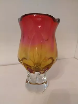 Buy Vintage Glass Vase 1970s • 0.99£