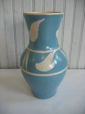 Buy Signed 10 1/4  Art Pottery Vase Southwestern Native American Style Bird? Design • 16.77£