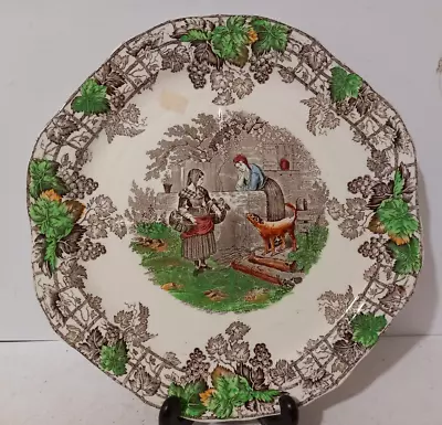 Buy Copeland Spode Byron Quartered Sandwich Plate Series No.1. 10 Inch Country Scene • 2.90£