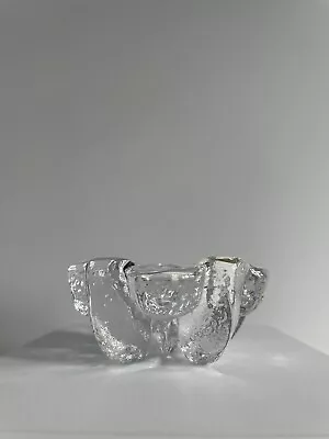 Buy Swedish Pukeberg Glass Votive Dish / Tealight Holder • 9£