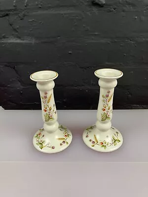 Buy 2 X St Michael Marks & Spencer Harvest Candle Stick Holders 17 Cm High Pair • 19.99£