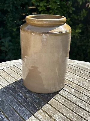 Buy ANTIQUE / VINTAGE C.1920s Large Saltglazed Stoneware Storage Jar Vase 27cm • 40£