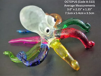 Buy BEAUTIFUL Glass OCTOPUS Glass SQUID Glass Animals Ornaments Glass Figurine Gifts • 5.49£