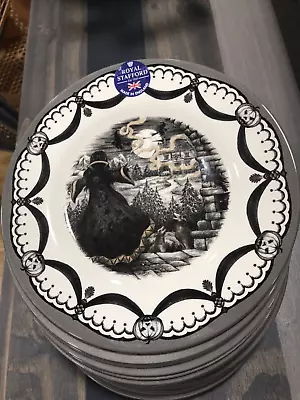 Buy Royal Stafford Halloween Witches Spell Salad Plate Set 4 ~Free Shipping • 83.83£