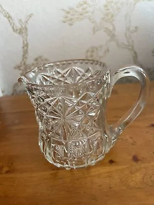 Buy Heavy Vintage Crystal Cut Glass Pint Jug • 4.99£