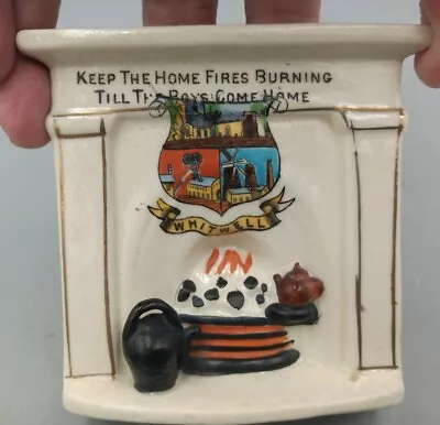 Buy Savoy Crested China Fireplace Keep The Home Fires Burning - Whitwell VGC • 5.99£