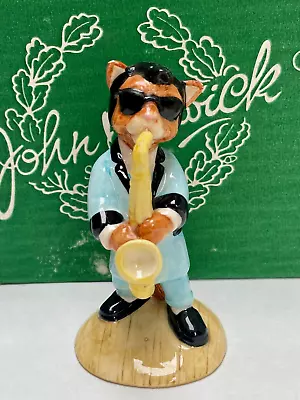 Buy Vintage John Beswick ONE COOL CAT  Sax Band Kitten Ceramic Boxed Figurine CC3 • 13.99£