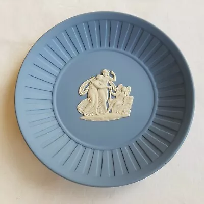 Buy Wedgwood Blue White Jasperware Plate Dish Fine Ceramic Classical 12cm England • 8.50£