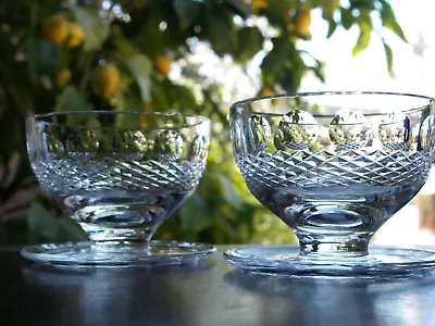 Buy Waterford Crystal Colleen Dessert / Sundae Bowl Pair Vintage Mint • 89£