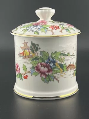 Buy Crown Staffordshire Bone China Lidded Preserve Pot Pagoda Made In England • 12.99£
