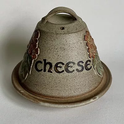 Buy Tregaron Pottery Cheese Dome Stoneware Dish Wales Cymru Flower Welsh Retro VGC • 15.95£