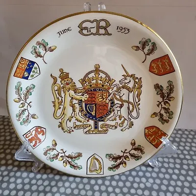 Buy Vintage Gray's Pottery Queen Elizabeth II Coronation Commemorative Plate.. 1953 • 29.55£