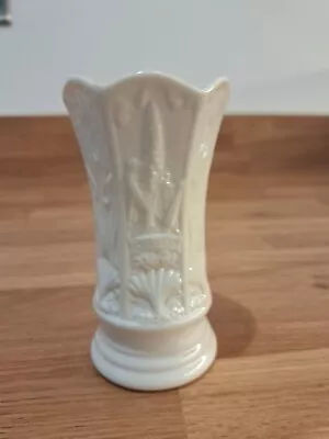 Buy  Rare Irish Belleek Art Nouveau Cream Porcelain Small Vase Visitors Centre  • 6.50£