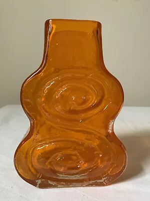Buy Whitefriars Cello Vase 9675 Geoffrey Baxter Tangerine Orange 1960s Retro • 325£