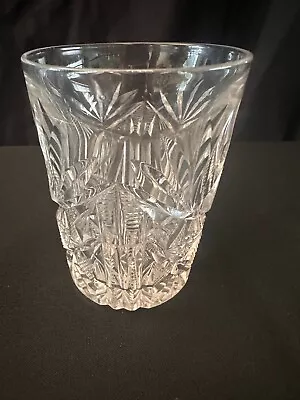 Buy American Brilliant Period ABP Cut Glass Tumbler Glasses Cups - Heavy Cutting • 27.96£