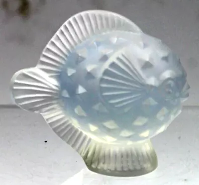 Buy Lalique Crystal Opalescent Lune Fish Poisson Blowfish Pufferfish Figurine #30247 • 93.15£