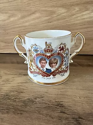 Buy Stratford Charles And Diana Royal Wedding Loving Cup  Fine Bone China 1981 VGC • 9.99£