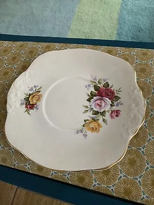 Buy Royal Sutherland Fine Bone China Roses Cake Plate Sandwich Plate • 3.99£