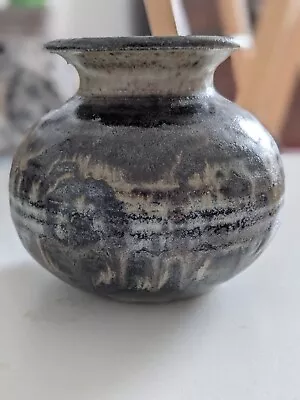 Buy Marg Hall Winton Studio Pottery Small Round Vase Impressed Backstamp  • 4.99£
