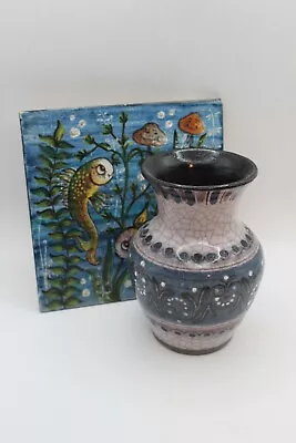 Buy Hans Eder Gmunden Austrian Ceramic Tile And Vase • 15£