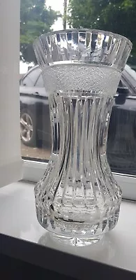 Buy Antique(1920s) 11  Star Cut Concave Crystal Vase Very Heavy 3.5kg • 15£