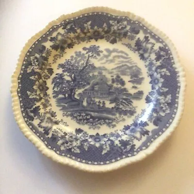 Buy Wood & Sons Seaforth Blue And White 18.5cm Side Plate Transfer Printed 1891-1910 • 30£