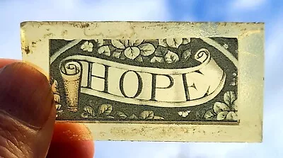 Buy Stained Glass Hope Permanently Kiln Fired Amber Piece • 10£