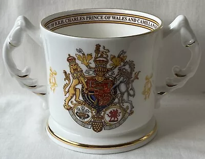 Buy Aynsley Bone China Loving Cup, Wedding Of Prince Charles And Camilla 09/04/2005. • 8£