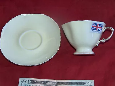Buy Duchess Est 1888 Fine Bone China Cream & Gold Cup Saucer Made In England Vg • 12.85£