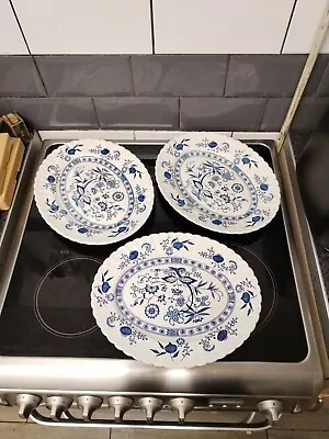 Buy 3x J & G Meaking Blue Nordic Platters Oval Plates 12 X10  • 24£
