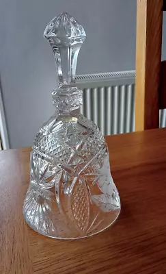 Buy Vintage Lead Crystal Floral Design Glass Bell (Lovely Gift) (Full Details Below) • 6.99£