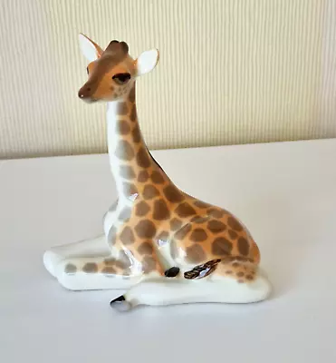 Buy Vintage LOMONOSOV USSR Russian Porcelain Seated Giraffe 13cm Tall - Excellent • 45£