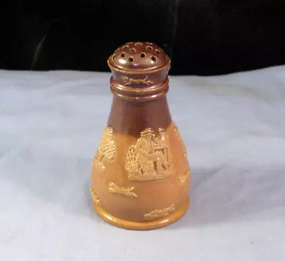 Buy Royal Doulton Antique Harvest Stoneware Salt Pepper Shaker Pot Dogs & Beer • 5.50£